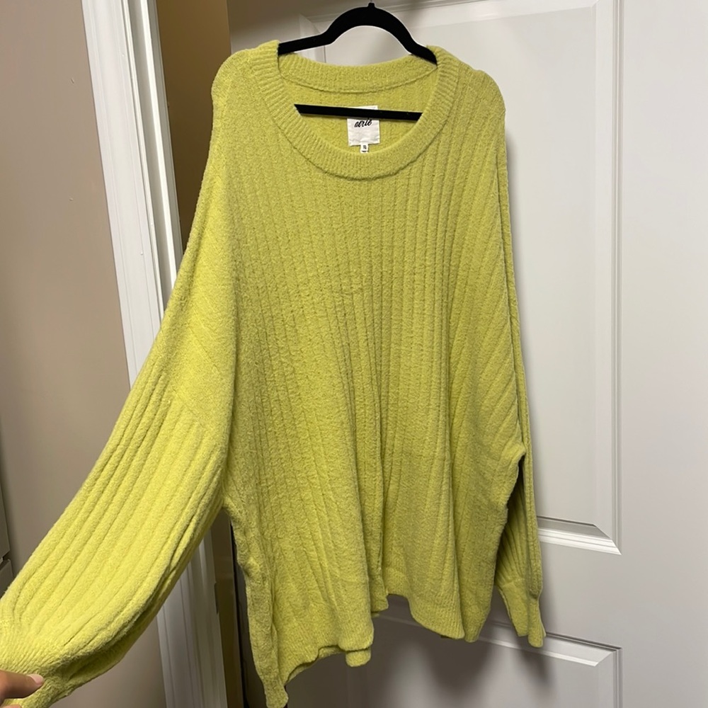 Aerie Lime Green Sweater